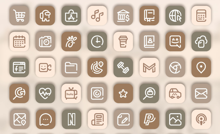 The Aesthetics of Brown in App Icon Design